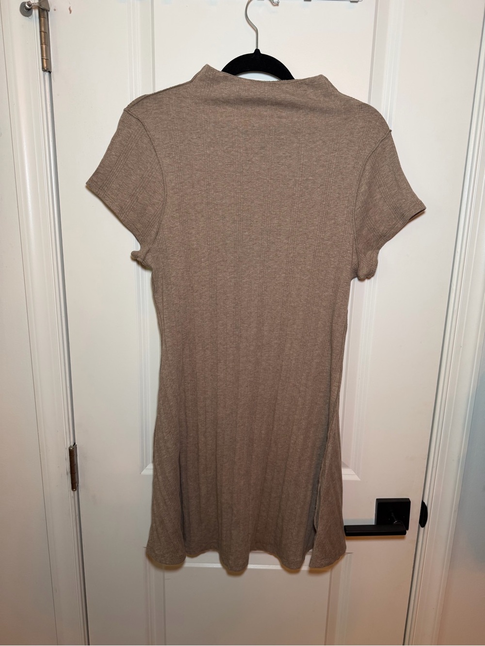Universal Thread Ribbed Mini Dress in Taupe
